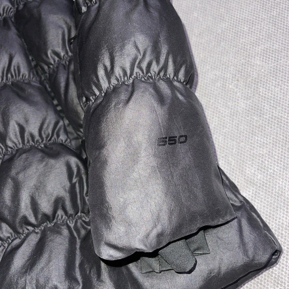 The North Face Womens Small Goose Down Coat 550‎ Goose Puffer Jacket Black - Picture 2 of 11